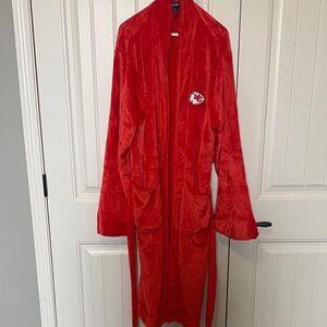 Red Plush Women's KC Chiefs Robe